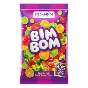 Roshen Bim Bom cukierki z nadzieniem owocowym 1 kg