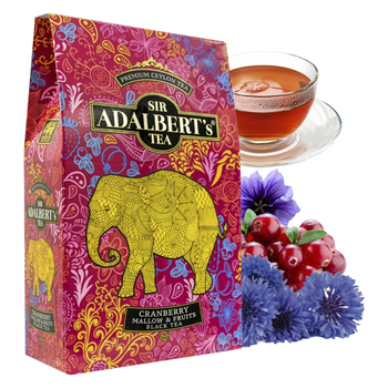 Adalbert's liściasta herbata czarna craberry, mellow&fruits 80g