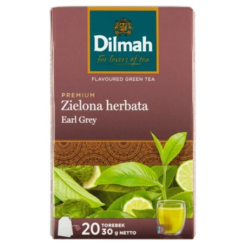 Zielona herbata Dilmah earl grey 20 torebek
