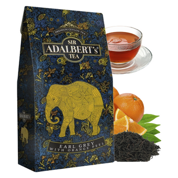 ADALBERT'S herbata czarna EARL GREY with ORANGE PEEL 100G