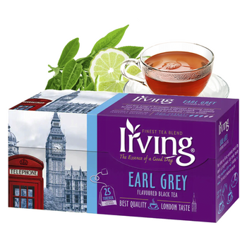 Irving herbata czarna earl grey  z bergamotką 25 torebek