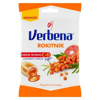 Rokitnik cukierki ziołowe Verbena 60g