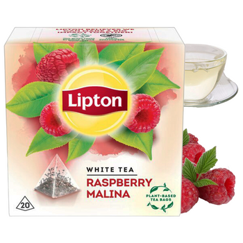 LIPTON herbata biała MALINA 20 torebek