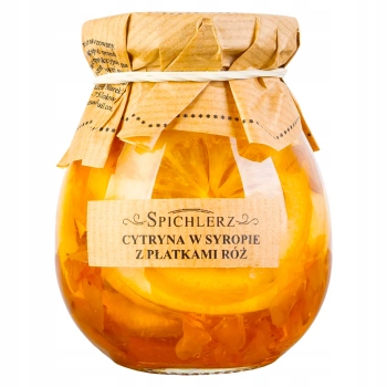 Cytryna w syropie z płatkami róż Spichlerz 260g