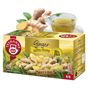 TEEKANNE herbata ziołowa GINGER EXTRA STRONG imbir 20 kopert