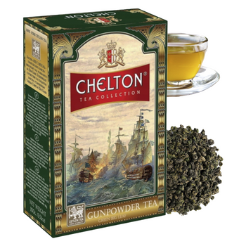 Chelton herbata zielona gun powder tea cejlońska liściasta 100g