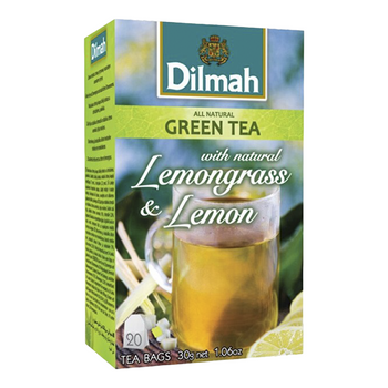 DILMAH herbata zielona LEMONGRASS&LEMON 20 torebek