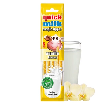 Słomki waniliowe do mleka Quick milk 5 sztuk 30g