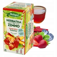 Truskawka rabarbar Herbapol herbata na zimno 20 torebek