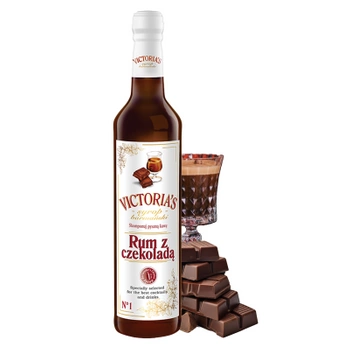 Victoria's syrop barmański Rum z czekoladą do kawy drinków i deserów 490 ml