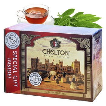 CHELTON herbata czarna ENGLISH ROYAL TEA królewska 100 TOREBEK