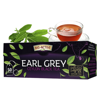 BIG ACTIVE herbata czarna EARL GREY ekspresowa 50 torebek