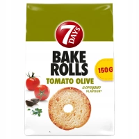 7-Days Bake Rolls Tomato Olive chrupki chlebowe 150 g
