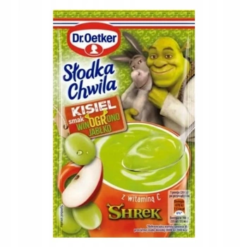  Dr.Oetker Kisiel Shrek Słodka Chwila smak winogrono - jabłko 29 g
