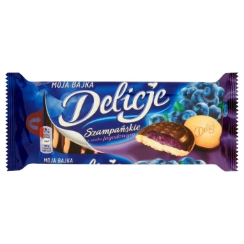 Ciastka Delicje szampańskie jagodowe 147 g