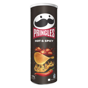 PRINGLES CHIPSY HOT&SPICY 165G