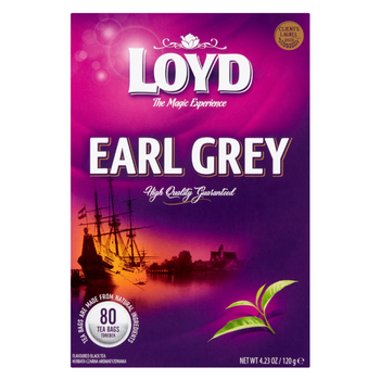 Loyd herbata Earl Grey czarna ekspresowa 80 torebek