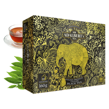 Adalbert's herbat czarna golden premium black tea 80 saszetek