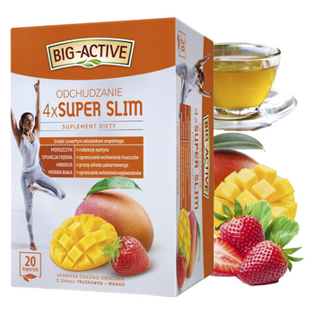 Big-Active herbata ziołowo-owocowa funkcjonalna 4xsuper slim 20 kopert