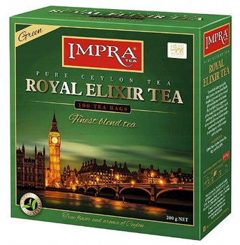 IMPRA GREEN ROYAL ELIXIR TEA herbata zielona 100 torebek