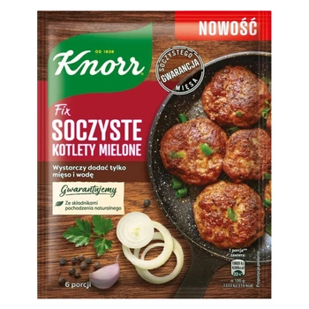 Soczyste kotlety mielone Knorr Fix 6 porcji 70 g