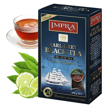 IMPRA BLACK EARL GREY herbata czarna liściasta 100G