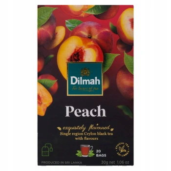 Brzoskwinia peach Dilmah herbata czarna 20 torebek