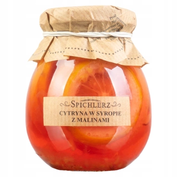 Spichlerz Cytryna w syropie z malinami 260 g