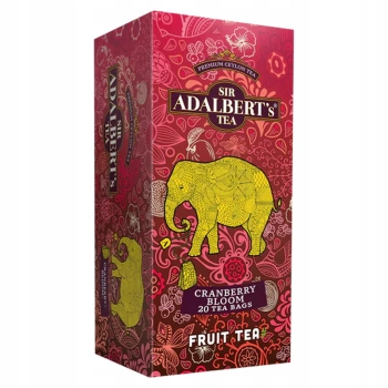 Adalbert's herbata owocowa Żurawina Granat 20 saszetek