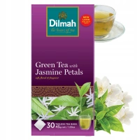 Dilmah Green Tea with Jasmine Petals zielona herbata 30 torebek