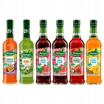 Herbapol zestaw syropów owocowych letni mix smaków 6x420ml
