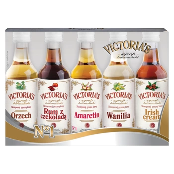 Victoria's zestwa syropów barmańskich do kawy 5x50 ml