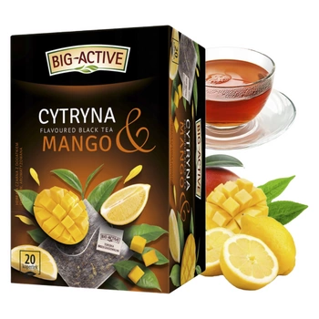 Cytryna mango herbata czarna Big Active 20 kopert