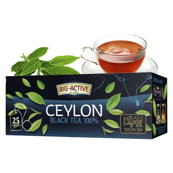 BIG ACTIVE herbata czarna cejlońska CEYLON BLACK TEA 100% 25 torebek