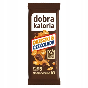 Dobra kaloria Baton orzeszki & czekolada 35g 
