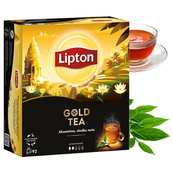 Lipton herbata czarna gold tea 92 torebki