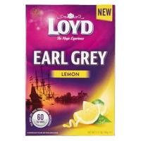 Loyd herbata czarna Earl Grey Lemon 60 torebek