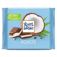 Ritter Sport Kokos czekolada mleczna nadziewana kremem kokosowym 100g