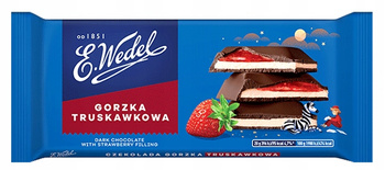 WEDEL CZEKOLADA TRUSKAWKOWA GORZKA 100G