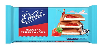 E. WEDEL CZEKOLADA TRUSKAWKOWA MLECZNA 100G