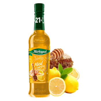 SYROP MIÓD Z CYTRYNĄ 420ML HERBAPOL