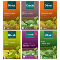 Dilmah zestaw herbat zielonych mix smaków 130 torebek